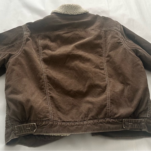 Brown Sherpa-Lined Denim Jacket - Picture 2 of 4